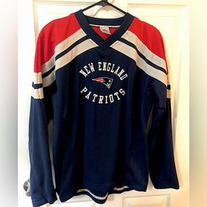 Long sleeve New England Patriots jersey shirt size Large 14/16